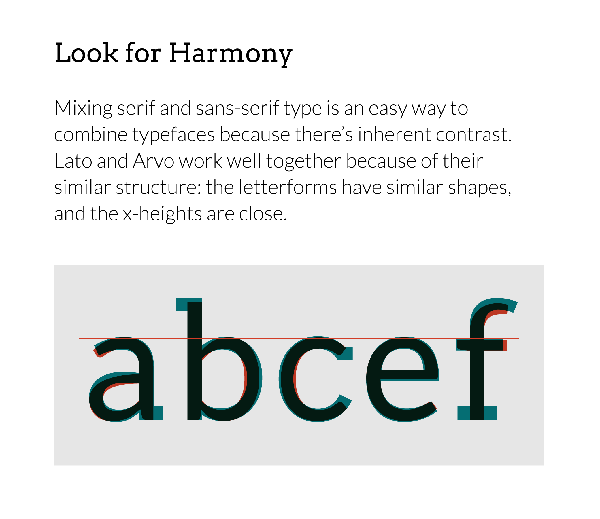 serif with sans-serif